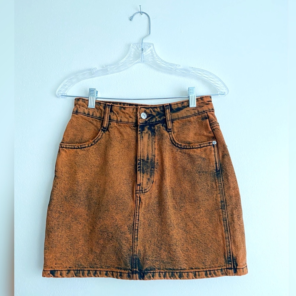 LAST CHANCE- Zara Washed Effect Mini Skirt